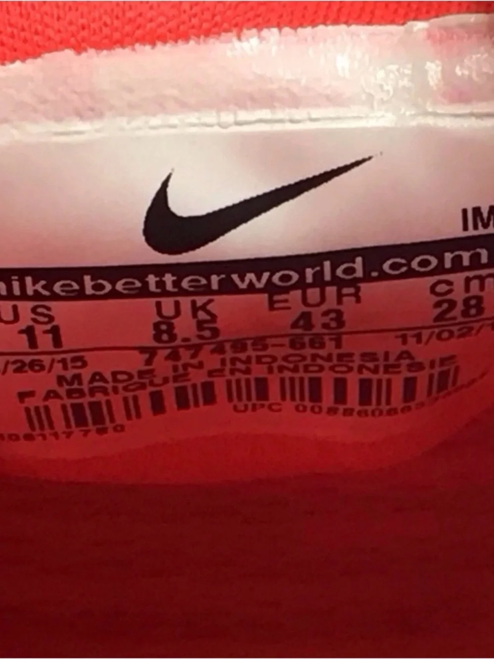 Nike Women's Neon Orange Mesh Running Shoes